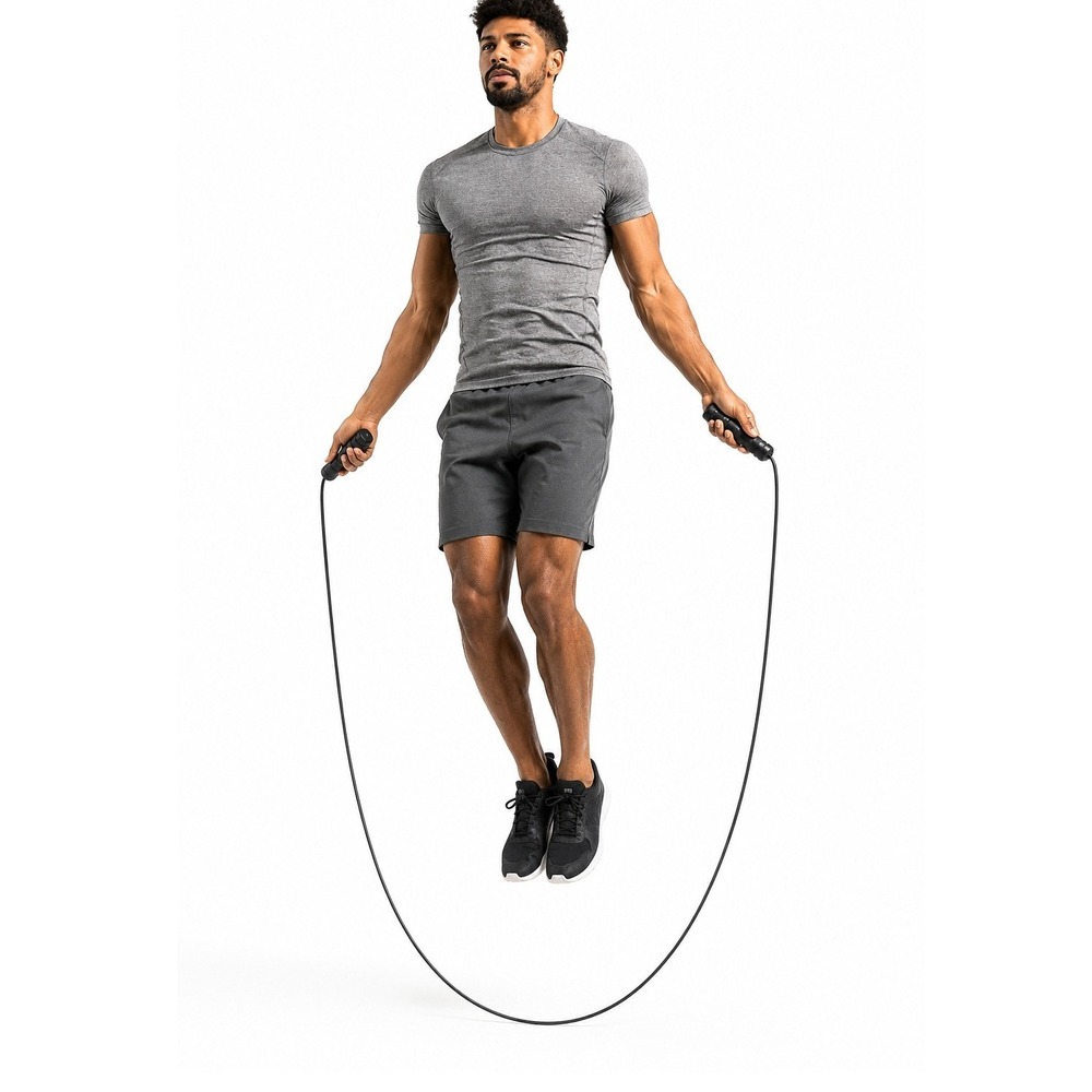 Brookstone 9ft Weighted Jump Rope Adjustable Resistance Cardio Strength Fitness‎